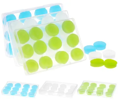 Image de Solidchoice - Bouchons d'oreille en silicone réutilisables pour la protection auditive