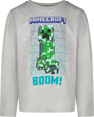 Obrázek produktu pro Logo Minecraft Creeper s dlouhým rukávem, nejvyšší velikost 152