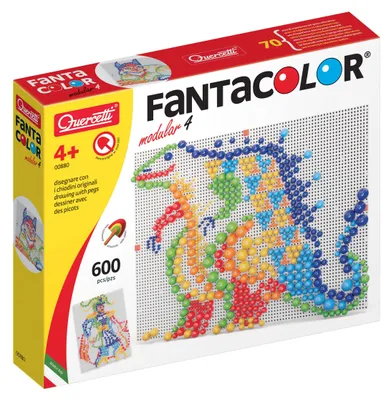 Immagine prodotto di Quercetti Fantacolor Modular 4, gioco di mosaico per bambini dai 4 anni in su, con 600 tessere colorate