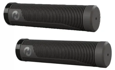 Produktbild von Lenkergriffe Herrmans Rib single lock 130mm, Ø 22mm, grau-schwarz, Paar