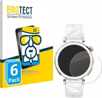 Produktbild von 6x BROTECT Schutzglas für Huawei Watch GT 5 Pro (42 mm) Schutzfolie Panzer Folie Glas Display Schutz klar