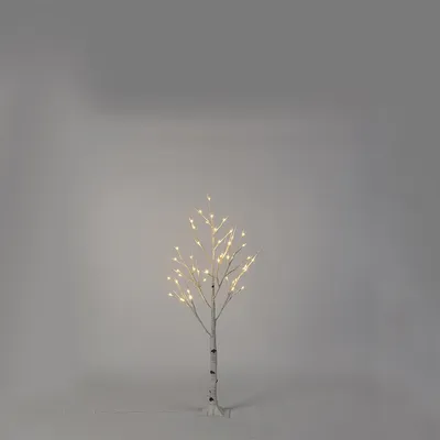 Produktbild von Kaemingk - Landhaus I Vintage Weihnachtsbeleuchtung Birke Schnee LED warmweiß 1,25 Meter I Außenbeleuchtung - Metall Andere - I (nicht austauschbare) LED