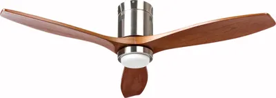 Produktbild von BELIANI Deckenventilator Braun aus Holz mit LED Beleuchtung Fernbedienung Modernes Design Skandinavischer Stil Wohnzimmer