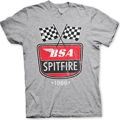 Produktbild von BSA Spitfire 1966 T-Shirt - XX-Large - Heather-Grey