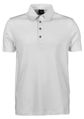 Produktbild von Tee Jays Pima Herren Kurzarm Poloshirt FK887 (XL) (Weiß)