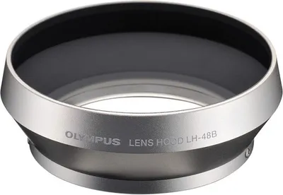 Zdjęcie produktu dla OLYMPUS Osłona przeciwsłoneczna LH-48B Silver do obiektywu 17 mm f/1,8