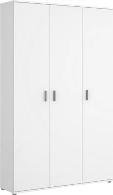 Immagine prodotto di Dmora Armadio Multiuso Grande Aniello 35x190h cm Bianco, 3 Ante Portascope