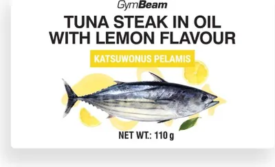 Obrázok produktu pre GymBeam - Steak z tuniaka v oleji s citrónovou príchuťou 110 g