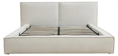 Produktbild von Bett mit Stauraum 160 x 200 cm – Stoff – Beige – TAVESO