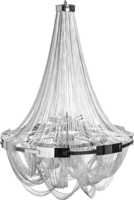 Produktbild von Barock Design Kronleuchter ROYAL XL 70cm silber Hängeleuchte Pendelleuchte Deckenlampe