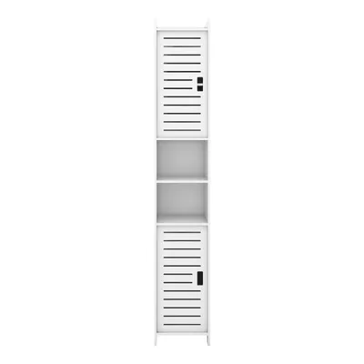 Produktbild von Badezimmer Hochschrank Badregal Badmöbel mit 2 offenem Fach und 2 Türen,Wasserdichter Badezimmermöbelschrank für Wohnzimmer,Wc,Küche 26x22x118cm