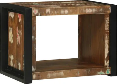 Produktbild von vidaXL Wandwürfel Braun 55 x 35 x 40 cm Massives upgecyceltes Holz