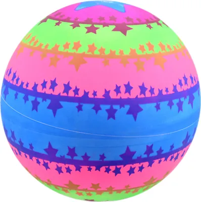 Produktbild von Gummiball für Kinder 23cm - Bunter Strandball Spielball Garten - Robust & Wasserdicht