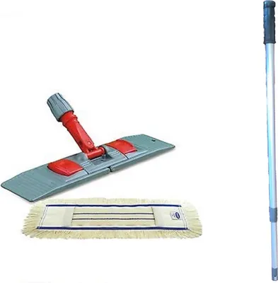 Produktbild von Wischmopp Set "Premium" mit Teleskopstiel 60 cm inkl. 1 x Wischmopp Baumwolle