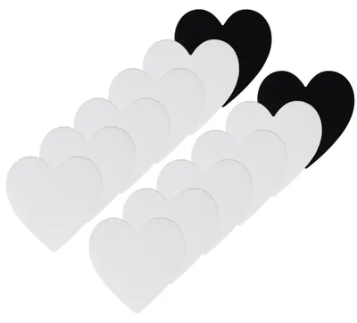 12 magnetische Phoenix Mini-Leinwände in Herzform, Vorder- und Rückseite