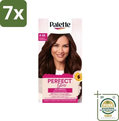 Produktbild von 7-Stück Palette - Haarfarbe - Glanz 4-68 Rot-Braun - Großverpackung