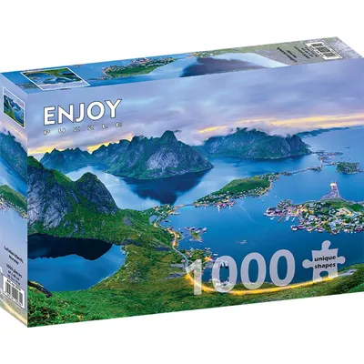Zdjęcie produktu dla Puzzle 1000 elementów Enjoy – Wyspy Lofoty, Norwegia