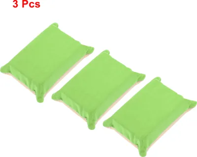Produktbild von 3 Stück Autowaschlappen Mikrofaser Auto Reinigungstuch Trockentuch Autowaschzubeh?r 12x8x4cm Grasgrün