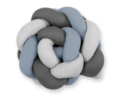 Immagine prodotto di Paraurti letto intrecciato - Blu sporco-grigio antracite