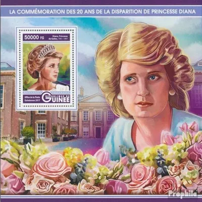 Produktbild von Briefmarken Guinea 2017 Mi Block 2775 (kompl. Ausgabe) postfrisch Prinzessin Diana