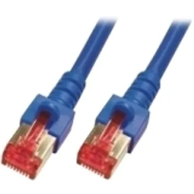 Produktbild von M-Cab CAT6 Netzwerkkabel, S-FTP, PIMF, halogenfrei, 1GB, 0.5m, blau, 0,5 m, Cat6, S/FTP (S-STP), RJ-45, RJ-45, Blau