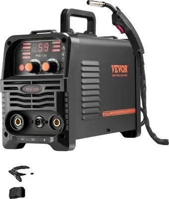 Obrázek produktu pro Svářečka MIG, výstup 130 A, podporuje dráty 0,8 mm a 1,0 mm, funkce 3 v 1, certifikát CE, přenosné provedení