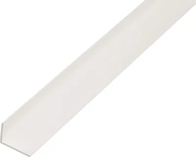 Produktbild von Alberts Winkelprofil | Kunststoff, weiß | 1000 x 40 x 10 mm | 10er Set