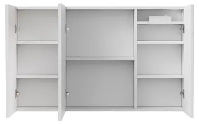 Image de Armoire miroir pour salle de bain - Armoire miroir LED - Prise électrique - 3 températures de couleur - Gradable - Capteur tactile - Cadre en bois - Style A
