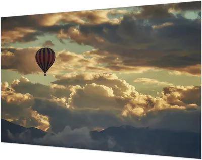 Zdjęcie produktu dla Tapeta ścienna – tapeta dekoracyjna do salonu – folia tapetowa do dekoracji ścian – 104 x 70 cm – balon w chmurach