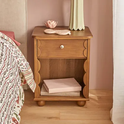 Image de Table de chevet Eazy Living Lucienne, couleur marron