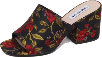 Immagine prodotto di F0982 sandalo donna tissue STEVE MADDEN DALIS black/red/green shoe woman