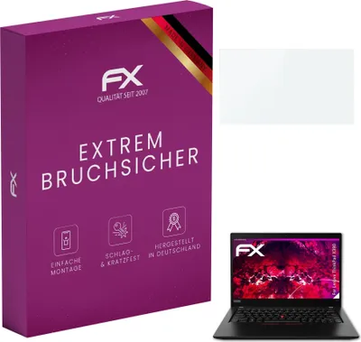 Produktbild von atFoliX 4061187437016, Laptop Bildschirmschutz, Transparent, Lenovo, ThinkPad X390, Glas, Kratzresistent