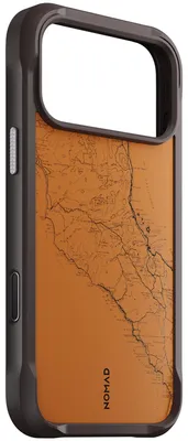 Zdjęcie produktu dla Obudowa Nomad Rugged do iPhone 18 Pro Max – Wytrzymałe bumpers z TPU i ochrona obiektywu aparatu – Fizyczny przycisk sterowania aparatem – Kompatybilna z ładowaniem MagSafe i Qi2 – Kolor: brązowy