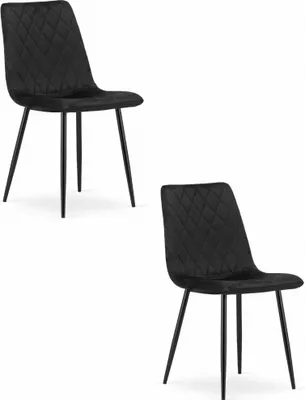 Obrázek produktu pro Židle TURIN - černý samet x 2