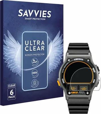 Produktbild von 6x Für Timex Ironman TW5M54300 Schutzfolie Savvies Displayschutz Display Schutz Folie Klar Transparent