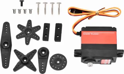 Immagine prodotto di Potente servo digitale attrezzatura servo auto RC, alta efficienza di coppia per 1/10 1/8 aeromodelli robot fai da te