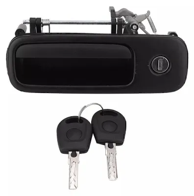 Imagen del producto de Solidchoice - Cerradura para puerta trasera con manija y 2 llaves, para vehículos