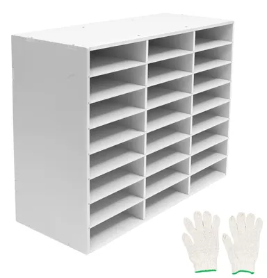Obrázok produktu pre Držiak na dokumenty s 24 priehradkami – biely