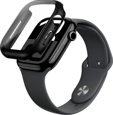 Produktbild von AMAZINGthing IW46RXBK, Hülle, Smartwatch, Sportuhr, Schwarz, Apple, Apple Watch Series 10 (46mm), (42mm), Polycarbonat (PC), Gehärtetes Glas