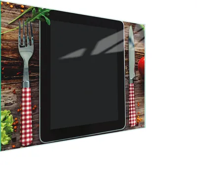 Produktbild von Schneidebrett Herdabdeckplatte Multiglasschneidplatte 30x22 cm Küche Holz