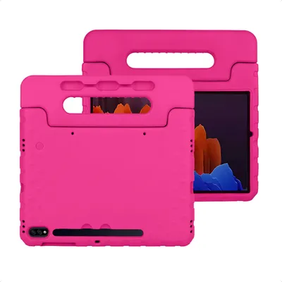 Produktbild von imoshion Schutzhülle mit Handgriff kindersicher Samsung Galaxy Tab S8 Plus / S7 Plus / S7 FE 5G - Rosa