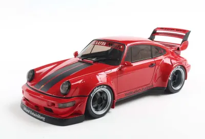 Zdjęcie produktu dla Solido 421186566 Porsche 964 RWB RAUH-Welt Taikano Kaishin Body Kit 2024 czerwony 1:18