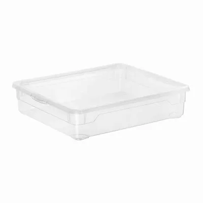 Obrázok produktu pre Priehľadný box" 2 l úložný box s vekom, 19 x 16,5 x 9 cm