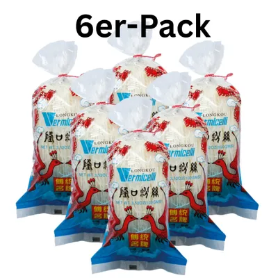 Produktbild von 6er-Pack Longkou Vermicelli Glasnudeln 100g