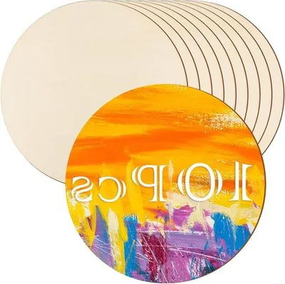 Immagine prodotto di Dischi di legno, diametro 20 cm, spessore 2 mm, cerchi decorativi