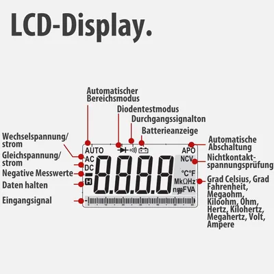 Produktbild von Multimeter Brennenstuhl MM-02, automatische Messbereichsanpassung, Messgerät