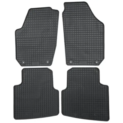 Produktbild von für Skoda Roomster ab 06/2006 Passform Fußmatten PETEX Gummimatten 4-teilig schwarz Allwettermatten Gummifußmatten