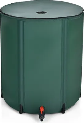 Produktbild von faltbare Regentonne Wasserspeicher 60cm x 60cm x 80cm Dunkelgrün