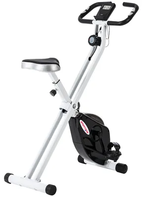Immagine prodotto di SPORTNOW Cyclette Pieghevole Magnetica 8 Livelli, Display LCD, Rotelle e Sellino Regolabile, Nero