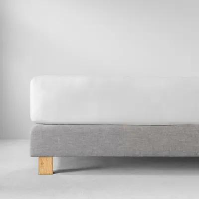 Produktbild von Natürlich Estella Organic Baumwolle Feinjersey Spannbetttuch Farbe weiss Größe 200x200 cm